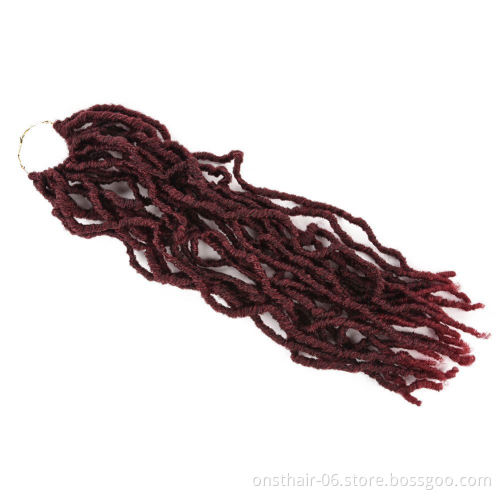 MYZYR Twist Crochet Hair Afro Kinky Curly 18 Inch Ombre Brown Long Synthetic Hair Crochet Braids Natural Hair Extensions